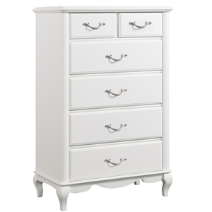 martin svensson home kelly 6 drawer chest white