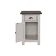 Martin Svensson Home Monterey Chairside Table White and Gray