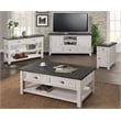 Martin Svensson Home Monterey Chairside Table White and Gray
