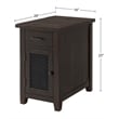 Martin Svensson Home Rustic Chairside Table with Power Espresso