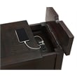 Martin Svensson Home Rustic Chairside Table with Power Espresso