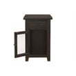Martin Svensson Home Rustic Chairside Table with Power Espresso