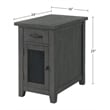 Martin Svensson Home Rustic Chairside Table with Power Gray