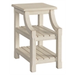 Martin Svensson Home Barn Door Chairside Table with Power Antique White