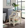 Martin Svensson Home Barn Door Chairside Table with Power Antique White