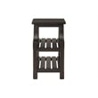 Martin Svensson Home Barn Door Chairside Table with Power Espresso Brown