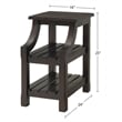 Martin Svensson Home Barn Door Chairside Table with Power Espresso Brown