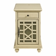 Martin Svensson Home Elegant Chairside Table with Power Antique White