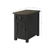 Martin Svensson Home Monterey Chairside Table with Power Black and Brown