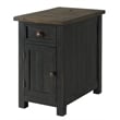 Martin Svensson Home Monterey Chairside Table with Power Black and Brown