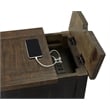 Martin Svensson Home Monterey Chairside Table with Power Black and Brown