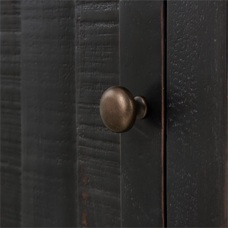 Martin Svensson Home Monterey Chairside Table with Power Black and Brown