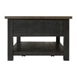 Martin Svensson Home Monterey Solid Wood 2 Drawer Coffee Table Black and Brown