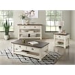 Martin Svensson Home Monterey Wood 1 Drawer End Table Cream White and Brown