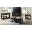 Martin Svensson Home Monterey Wood 2 Drawer Sofa Console Table Black and Brown