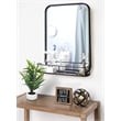 Martin Svensson Home Coltan 20 x 28 in. Mirror with Shelf Oil Rubbed Bronze