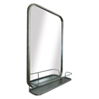 Martin Svensson Home Coltan 20 x 28 in. Mirror with Shelf Antique Pewter