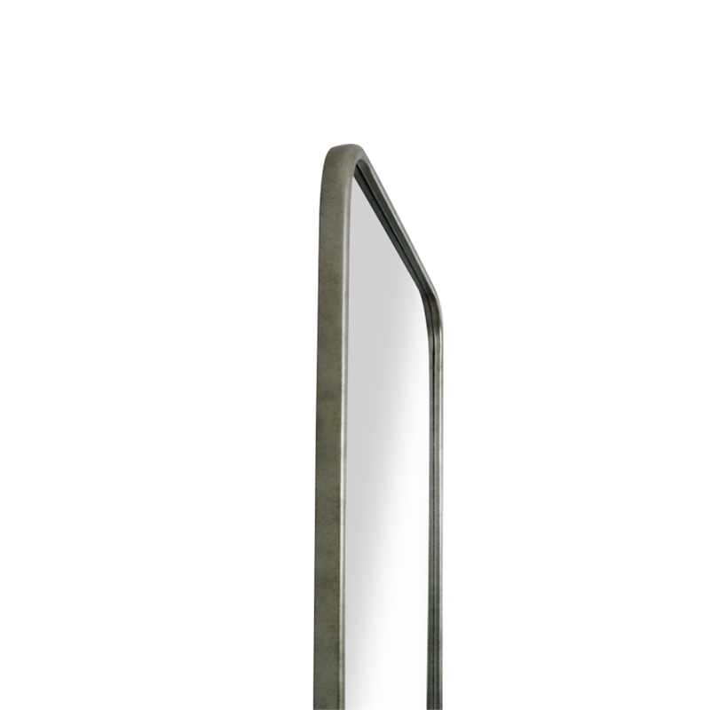 Martin Svensson Home Coltan 20 x 28 in. Mirror with Shelf Antique Pewter