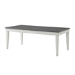 Martin Svensson Home Del Mar 78&quot Dining Table with Leaf White and Grey