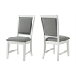 Martin Svensson Home Del Mar Dining Chair (Set of 2) White and Grey Linen