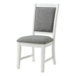 Martin Svensson Home Del Mar Dining Chair (Set of 2) White and Grey Linen