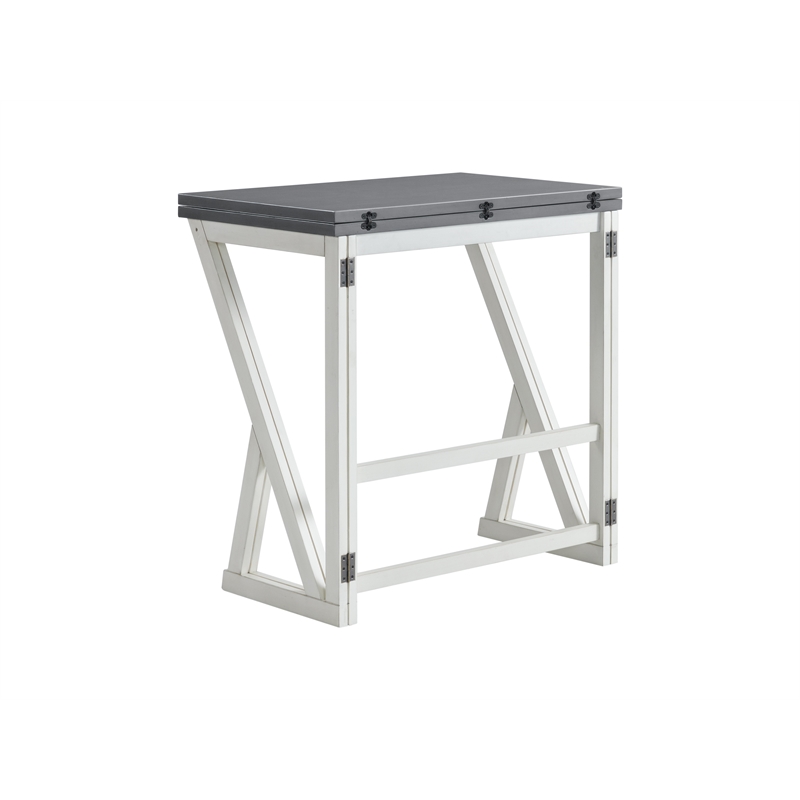 Martin Svensson Home Del Mar 5 Piece Table and Stool Set White and Grey
