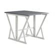Martin Svensson Home Del Mar 5 Piece Table and Stool Set White and Grey