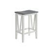 Martin Svensson Home Del Mar 5 Piece Table and Stool Set White and Grey