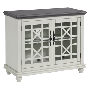 martin svensson home elegant small spaces tv stand white with gray top