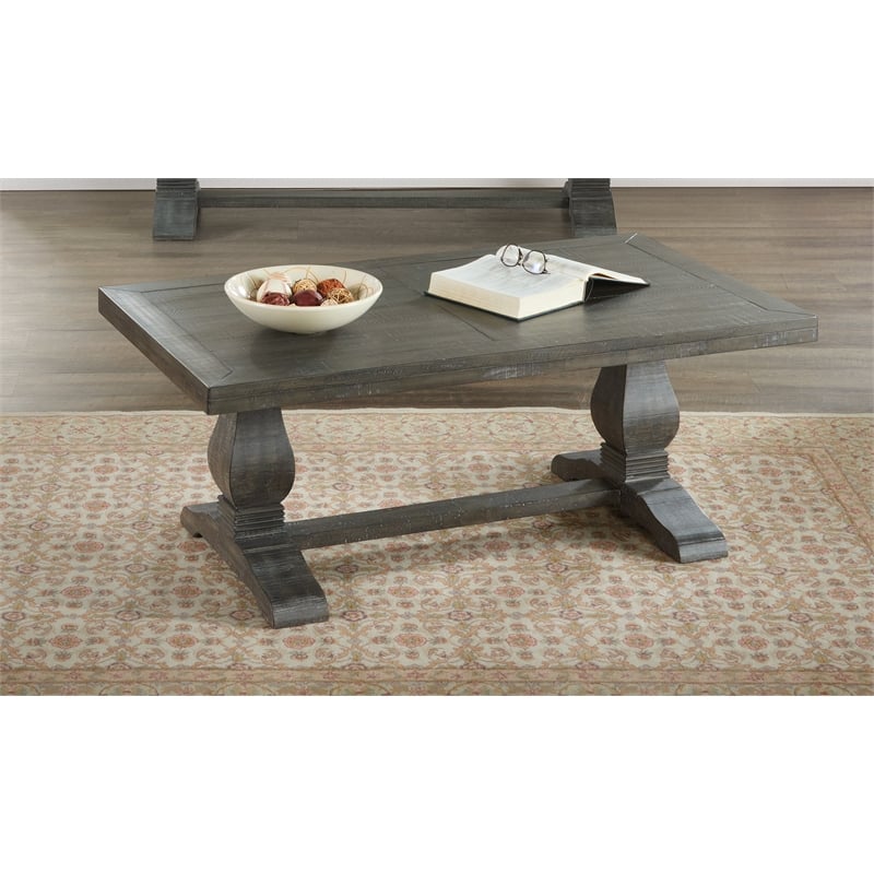Martin Svensson Home Napa Solid WoodCoffee Table Gray