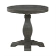 Martin Svensson Home Napa Solid Wood Round End Table Gray