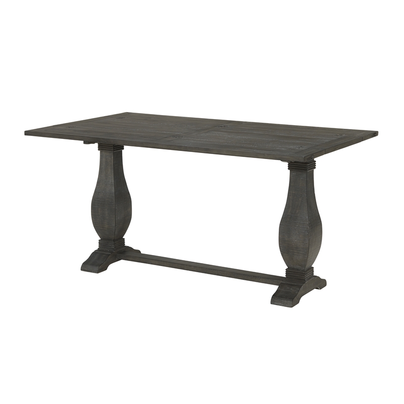 Martin Svensson Home Napa Solid Wood Flip Top Sofa Table Gray