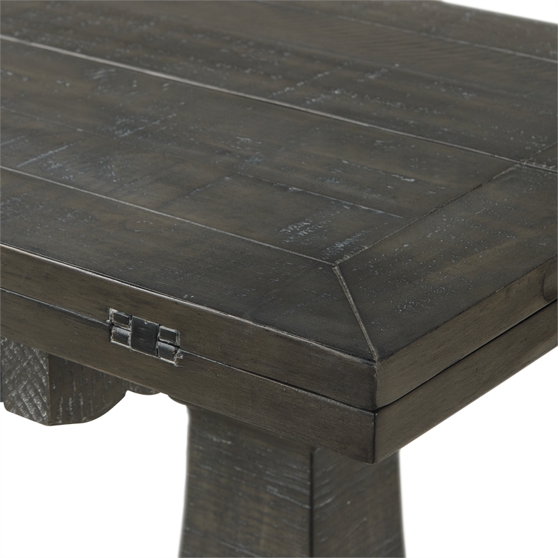 Martin Svensson Home Napa Solid Wood Flip Top Sofa Table Gray