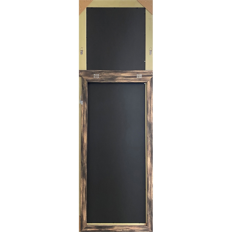 Martin Svensson Home Farmhouse Full Length Floor Mirror with Stand Antique Black
