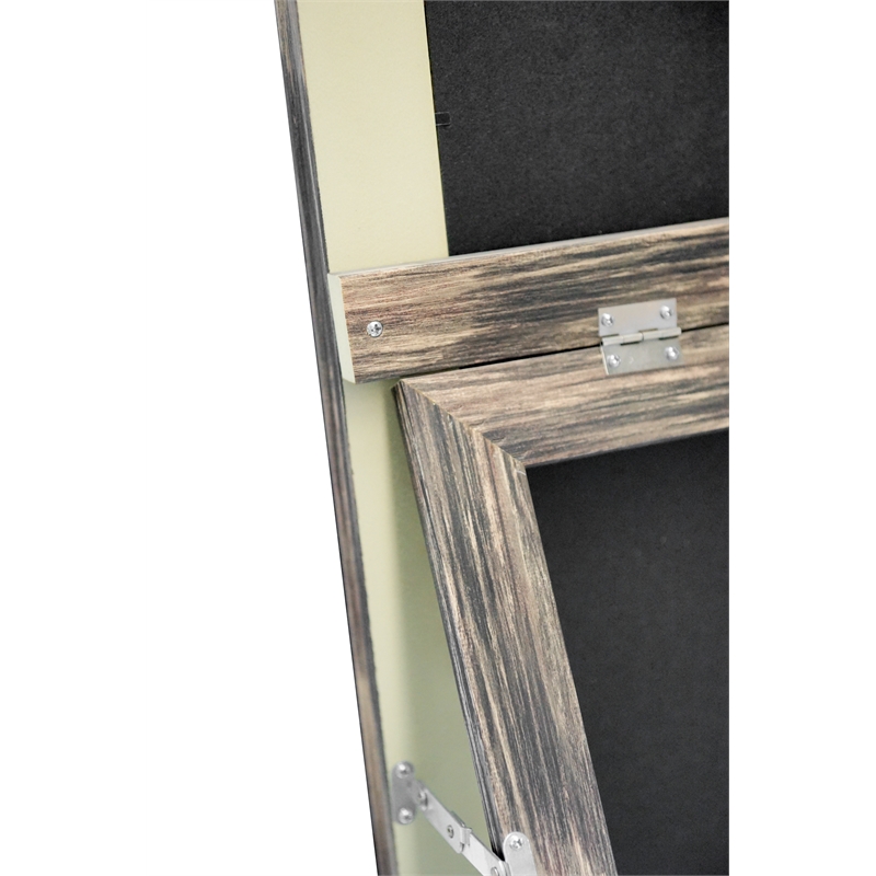 Martin Svensson Home Farmhouse Full Length Floor Mirror with Stand Antique Black