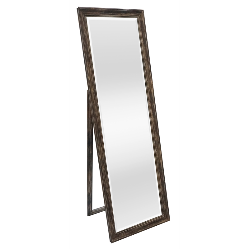 Martin Svensson Home Farmhouse Full Length Floor Mirror with Stand Antique Black