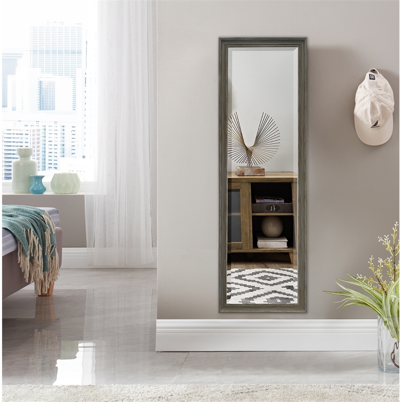 Martin Svensson Home Farmhouse Full Length Floor Mirror with Stand Antique Grey