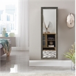Martin Svensson Home Farmhouse Full Length Floor Mirror with Stand Antique Grey