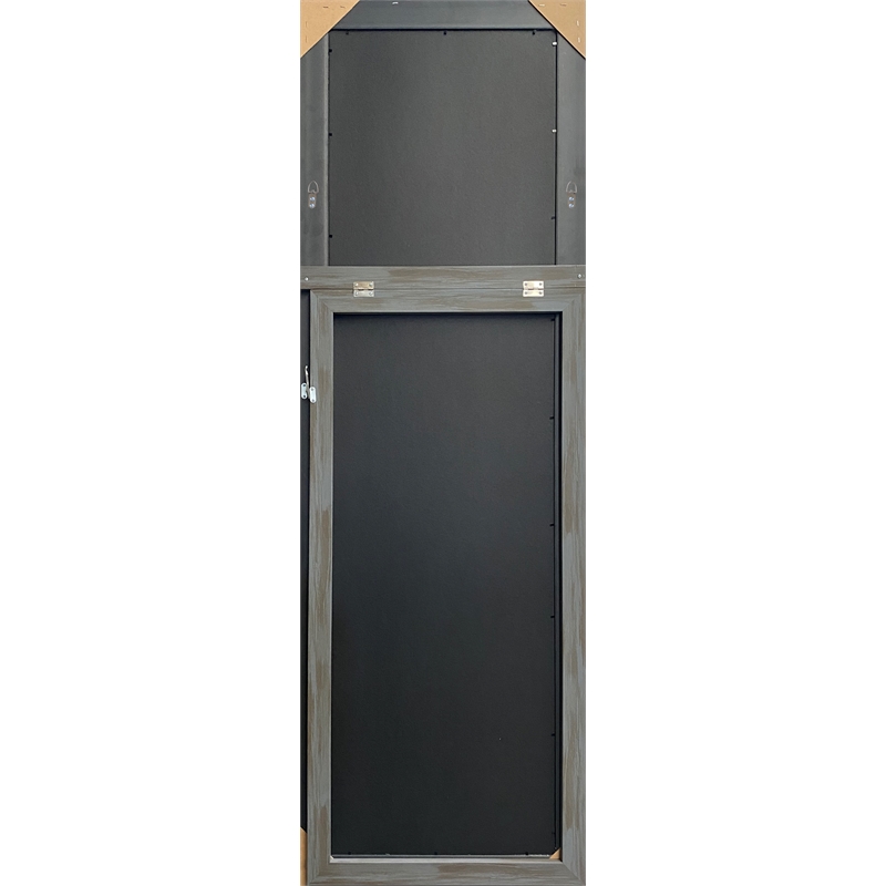 Martin Svensson Home Farmhouse Full Length Floor Mirror with Stand Antique Grey