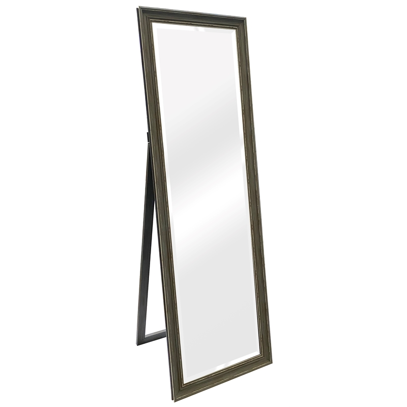 Martin Svensson Home Farmhouse Full Length Floor Mirror with Stand Antique Grey