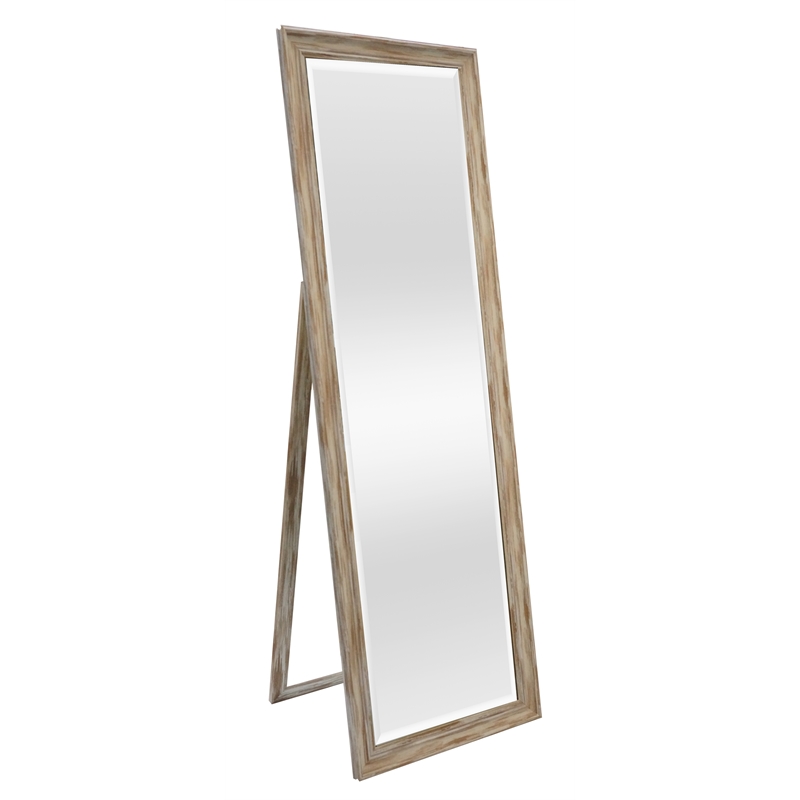 Martin Svensson Home Farmhouse Full Length Floor Mirror with Stand Antique White