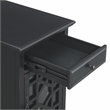 Martin Svensson Home Elegant Chairside Table with Power Antique Black