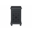 Martin Svensson Home Elegant Chairside Table with Power Antique Black