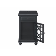 Martin Svensson Home Elegant Chairside Table with Power Antique Black