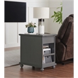 Martin Svensson Home Elegant Chairside Table with Power Gray