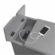 Martin Svensson Home Elegant Chairside Table with Power Gray
