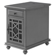 Martin Svensson Home Elegant Chairside Table with Power Gray