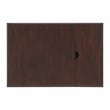 Martin Svensson Home Elegant Chairside Table with Power Blue with Walnut Top