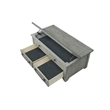 Martin Svensson Home Beach House Dove Gray Flip Top Trunk Wood Coffee Table