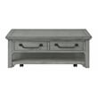 Martin Svensson Home Beach House Dove Gray 2-Drawer Wood Coffee Table